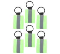 HOMSFOU 6 Pièces Étiquettes Réfléchissantes Double Face pour Clés et Sacs à Dos Étiquettes de Visibilité pour Vêtements Vélo Chien Haute Visibilité Installation Rapide Design Stylé
