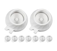 HOMSFOU 9 Pièces Bouchon Verseur à Clapet pour Flacons Souples, Plastique | Débit Contrôlé, Valve Anti Goutte, Adaptateur, Installation Facile, pour Bouteilles de Lotion et Savonnette