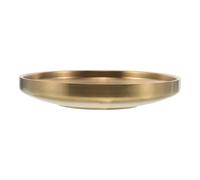 HOMSFOU Acier Inoxydable Bol Décoratif Doré pour Clés et Bijoux | Rangement Polyvalent pour Entrée et Salon, pour Bijoux et Bibelots, Style Moderne Minimaliste