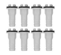 HOMSFOU Adaptateur de Conduite de Drainage pour Fête Estivale, Raccord Embout Évacuation Condensat en Plastique Blanc, Installation Facile pour Climatiseur Fenêtre et Module Extérieur