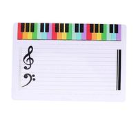 HOMSFOU Ardoise Portée Musicale en Plastique Légère, Tableau Blanc Pédagogique Musical Effaçable, Surface Lisse sans Bavure, pour L'enseignement Pratique