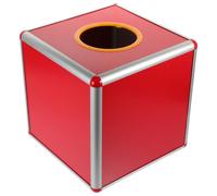 HOMSFOU Boîte Carrée de Loterie Rouge en Alliage D'aluminium et Plastique