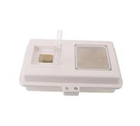 HOMSFOU Boîtier Électrique en Plastique Blanc Extérieur Transparent avec Structure de Sécurité Renforcée et Matériau en Verre, Étanche pour Installation Domestique en Plein Air