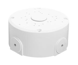 Homsfou Boîtier électrique étanche et résistant aux intempéries pour boîtier de jonction rond pour moniteur de sécurité, gestion des cordons, montage au plafond facile, 12 x 12 x 5,2 cm