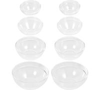 HOMSFOU Bols en Plastique Blanc Lot de 8 Bol Transparent Acrylique pour Salon de ou Massage à Domicile pour Huiles Essentielles