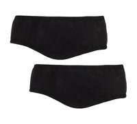 HOMSFOU Cache-oreilles Insonorisants en Coton Noir 2pcs Serrage-tête Ajustable pour Dormir en Chambre ou Dortoir, Confort pour Hommes et Femmes