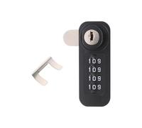 HOMSFOU Cadenas de Casier à Combinaison Mécanique 4 Chiffres Vertical | Anti-effraction, pour Casier et Armoire en Acier, Structure Portable, Plastique Technique et Acier