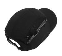 HOMSFOU Casquette Securite Homme, Bouchon de Sécurité en 812, Doublure de Protection Ignifugée en Nylon, Respirante, Noire, pour Entrepôt et Maintenance Électrique