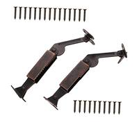 HOMSFOU Charnière à Ressort pour Couvercle 2pcs en Métal Fermeture Lente, Montage Main Droite ou Gauche, Support pour Portes D'armoire et Boîtes