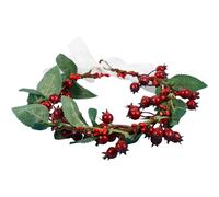 HOMSFOU Couronne de Noël en Tissu, Bandeau pour Femme et Fille, Style | Ouvert, Élastique, Taille Unique, pour Mariées et Demoiselles D’honneur, Look Doux et Élégant