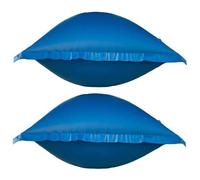 HOMSFOU Coussin Gonflable Facile à Gonfler et Transporter en PVC Bleu pour Piscine Hors Sol pour Fête Estivale et Hivernage de Piscine Adulte