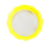 HOMSFOU Couvercle Germoir en Plastique Jaune Support à Quatre Pieds, Design Ergonomique Facile à Serrer et Dévisser, pour Bocaux de Germination