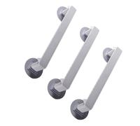 HOMSFOU Étagère à Chaussures 3 Pièces Murale Anti-poussière pour Salle | ABS Plastique, Colle Acrylique, Installation sans Perçage, pour Pantoufles et Serviettes, Chambre