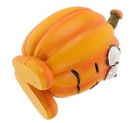 HOMSFOU Figurine Citrouille Halloween en Résine Orange, Décorative, Fête | Ornement Classique, Style Lovely et Spécial, pour Maison et Fête, Attire L’attention Thème Festif