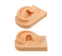HOMSFOU Kit de Perçage D'oreilles en Silicone Modèle Réaliste Plateforme D'affichage Auriculaire pour Exercices de Perçage, Solide et Sécurisé, 1 Set