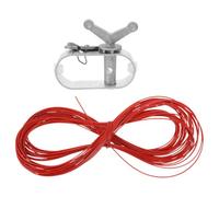 HOMSFOU Kit de Treuil en Aluminium et Câble pour Bâche de Piscine Hors Sol, Résistant aux Intempéries, Protège la Couverture du Vent, pour l'hiver