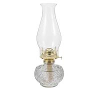 HOMSFOU Lampe à Pétrole Éclairage d'urgence Mèche en Coton Vintage en Verre Facile à Utiliser Design Unique et Élégant pour Salon ou Chambre