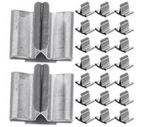 HOMSFOU Lot de 100 cils de mèche pour faire des bougies, accessoires pour centrer et fixer des mèches dans des bocaux 0,62 x 0,51 x 0,43 po