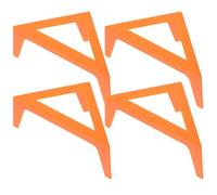 HOMSFOU Lot de 4 Chevalets de Peinture Ajustables en Abs Orange, Supports Robustes et Portables pour Toile, pour Atelier Intérieur et Extérieur