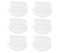 HOMSFOU Lot de 6 Boutons de Minuterie en Plastique Blanc, Poignée Four à Micro-ondes et Cuiseur, Réglage Facile