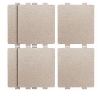 HOMSFOU Lot de 6 Plaques Mica Micro-ondes Universelles, Couvercles de Guide D'ondes Résistants à Haute Température, Accessoires de Réparation pour Pièces de Four à Micro-ondes, Usage