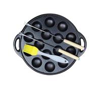 HOMSFOU Mini Poêle en Fonte Noire Haute Durabilité Surface Lisse, Cuisine Professionnelle et Maison Couleur Aléatoire