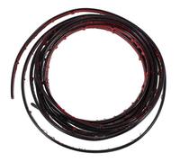 HOMSFOU Moulure Murale Autocollante Noire 5 M en Plastique, Bordure Décorative Flexible pour Joints et Murs D'accent, Finition Intérieure, Installation Facile pour Décoration Maison