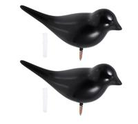 HOMSFOU PatèRe Murale Oiseau 2 PièCes Crochets De VêTements Et Chapeaux En RéSine DéCoratifs Pour EntréE Chambre Accroche Manteau Suspendu Compact Et Solide