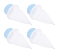 HOMSFOU Piège à Poils Flottant 4 Pièces pour Machine à Laver, Collecteur Réutilisable pour Peluches et Poils d'Animaux, Filet Adapté Lavage de Vêtements et Textiles Domestiques