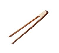 HOMSFOU Pince Alimentaire en Bois de 32 Cm, Facile à Saisir et Pratique, Cuisson Cuisson Four, Matériau en Bois Beige Solide Cuisine Plusieurs styles