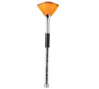 HOMSFOU Pinceau pour Nail Art Dégradé Noir à Tête Plate en Éventail Stylo Nail Art avec Manche Perceuse Outil Professionnel pour Manucure Créative et Décoration D’ongles Polyvalent
