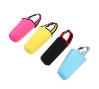 HOMSFOU Pochette pour Bouteille d'eau en néoprène 30 Oz avec poignée Portable, 4 pièces, Manchon Protecteur Portable, réutilisable, pour Gym et
