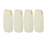 HOMSFOU Poids de Chaîne à Billes Beige Carré en Pom pour Stores Verticaux et Rouleaux, Lot de 4 Pièces Design Minimaliste, Facile à Installer pour Usage Domestique