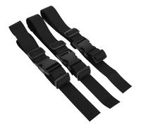 HOMSFOU Sangles de Sécurité Harnais Confortable et Stabilité Améliorée 3pcs en Polyester Noir pour Chaise Haute Bébé pour Repas et Poussette