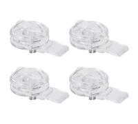HOMSFOU Serrure en Acrylique Transparente 4pcs pour Porte, Protection Bébé et Animaux, Verrou de Sécurité pour Coffre-fort et Chambre, Blocage D'accès