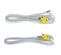 HOMSFOU Sonde de Température de Type K Connecteur Mini, 2 Pièces, Compatible Large, Mesure Multipoint, Capteur en Fibre de Verre et Abs pour Surveillance Industrielle