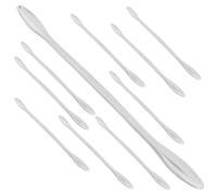 HOMSFOU Spatules-cuillères Multiprises en Acier Inoxydable pour Laboratoire 10 Cuillères Doseuses pour Prélèvement et Mesure en Milieu Universitaire