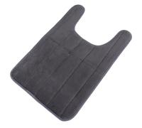 HOMSFOU Tapis de Sol et Facile à Laver en Coton 40x60 Cm à Mémoire de Forme Antidérapant Modere Forme U pour Salle de Bain WC