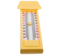HOMSFOU Thermomètre Mural Analogique en ABS Résistant Double Échelle °C/°F Lecture Facile des Températures Maxi et Mini pour Jardin et Serrage Intérieure Extérieure