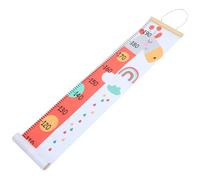 HOMSFOU Toise Murale Garçon et Filles en Tissu Amovible 120 Cm Motif Girafe Rose, Tableau de Croissance Mural pour Chambre Bébé, Mesure Précise Taille et Courbe de Croissance Garçon