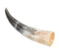 HOMSFOU Vase en Corne de Vache Noir Décoratif Rétro pour Décoration Murale et Intérieur, Élément Sculptural Unique et Porte-Fleurs Naturel