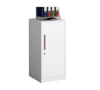 HOMSTEEL Armoire de rangement, en métal, 40 x 40 x 91,5 cm, blanc, SC011W01HI