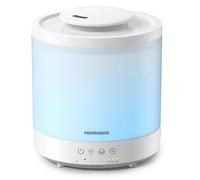 Homvana Humidificateur d'air Diffuseur 1.5L, humidificateur d'air chambre, Humidifier d'air bébé Chambre, Cool Mist, Plante, BPA Free, 7 Color Light, Office, Brumisateur Huiles Essentielles, 1 Pack