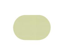 Homxi 4 Napperon Table Restaurant Lavable, 30 x 45 CM, Ovale avec Couleur Unie, Set Table Antidérapant à Manger Cuir PU, Matcha Vert