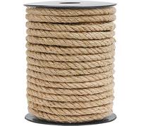 HOMYHOME Ficelle de Jute Naturelle de 10 mm - Corde de Chanvre pour Emballage d'art, Artisanat, décoration, Regroupement, Jardinage, Maison, 10 m
