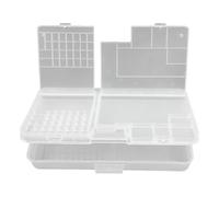 Homyl Boîte de Rangement Composants Électroniques Double Couche Polypropylène Transparent Conçue pour Stockage D'Accessoires Outils Réparation Électronique, Style A