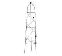 Homyl Cadre Industriel Arche Structure Fer Robuste Oiseau Décoratif Support Tuteur Plantes Adapté à la Culture de Rosiers Grimpants Balcon Décoration Cour, Large (130 cm)