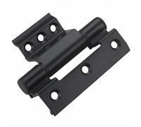 Homyl Charnière de Fenêtre pour Casement Charnière de Porte Légère Pièce pour Menuiserie Intérieure Accessoire de Fixation Rapide Réalisation en Aluminium, Noir, 90MM