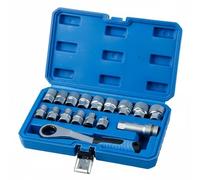 Homyl Cliquet à Douille Coffret Outils à Main avec Fonction Passe-travers Levier Réversible et Matériau Acier Adapté pour Réparation Atelier Domicile Entretien