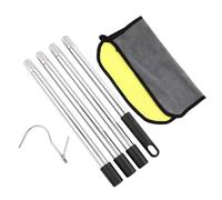 Homyl Crochet Cleaning Hook Accessoire Récupération Manche Extensible Acier Inoxydable Compatibilité Générale pour Maintenance Utilisation Institutionnelle, 160CM, Thickened